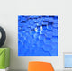 Blue Translucent Hexagons Wall Mural