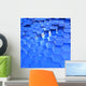 Blue Translucent Hexagons Wall Mural