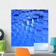 Blue Translucent Hexagons Wall Mural