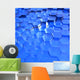 Blue Translucent Hexagons Wall Mural