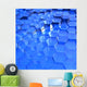 Blue Translucent Hexagons Wall Mural