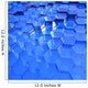 Blue Translucent Hexagons Wall Mural