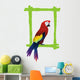 Tropical Bird Frame Wall Decal