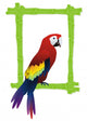 Tropical Bird Frame Wall Decal