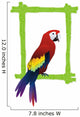 Tropical Bird Frame Wall Decal
