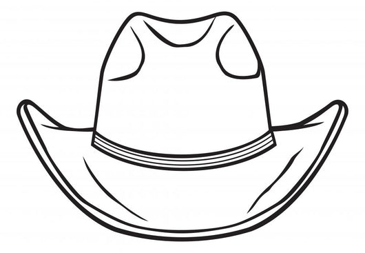 cowboy hat outline