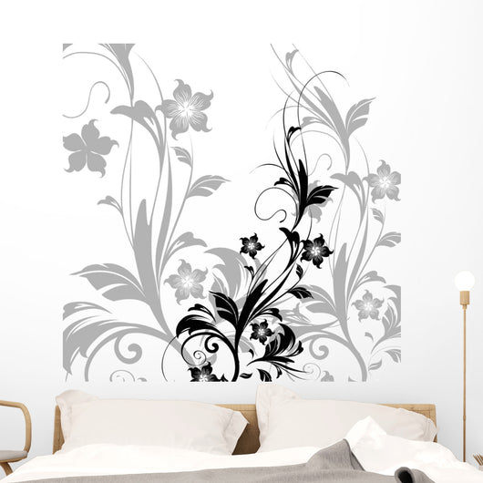 Floral Design Wall Mural