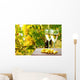 Vines and white wine Wall Mural