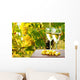Vines and white wine Wall Mural