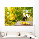 Vines and white wine Wall Mural
