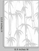 Bamboo Pattern Wall Decal