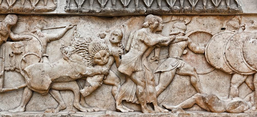 Battle Greek Pediment Sculpture