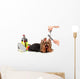 Grooming Yorkshire Terrier White Wall Decal