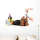 Grooming Yorkshire Terrier White Wall Decal