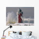 South Haven Lighthouse Winter Wall Mural