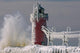 South Haven Lighthouse Winter Wall Mural