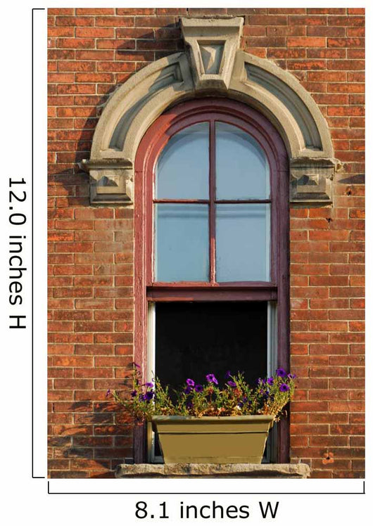 Arched Window Old Building Wall Decal