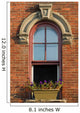 Arched Window Old Building Wall Decal