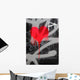 Bleeding Heart Graffiti Wall Mural