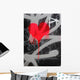 Bleeding Heart Graffiti Wall Mural