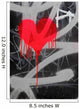 Bleeding Heart Graffiti Wall Mural