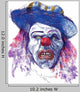 Scary Clown Drawing White Wall Decal