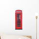 A Traditional Red British Telephone Box. Wall Decal