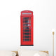 A Traditional Red British Telephone Box. Wall Decal