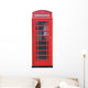 A Traditional Red British Telephone Box. Wall Decal