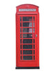 A Traditional Red British Telephone Box. Wall Decal