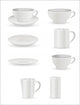 Cup and Plates Vectors