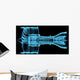 Jet Engine Turbine 3D Wall Mural