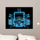 Vehicle motor (3D xray blue transparent) Wall Mural
