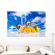 Fitness Equipment and Fruits Wall Mural