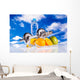 Fitness Equipment and Fruits Wall Mural
