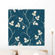 Wallpaper with Leaves Seamless Wall Decal