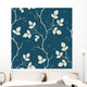 Wallpaper with Leaves Seamless Wall Decal