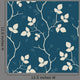 Wallpaper with Leaves Seamless Wall Decal