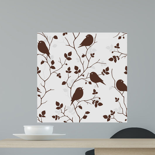 Wallpaper with Birds Wall Decal