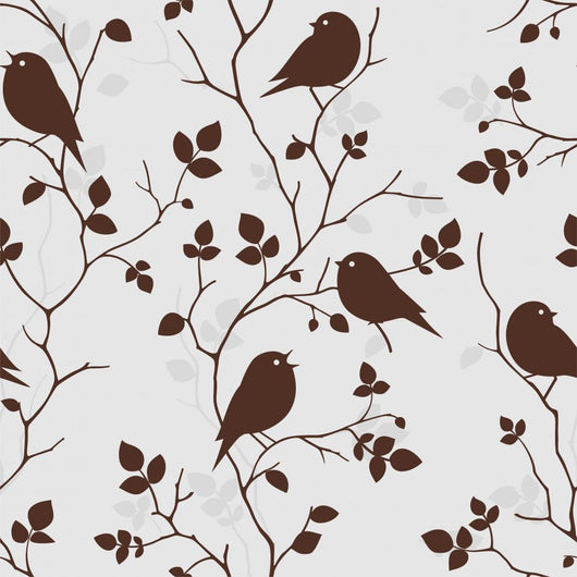 Wallpaper with Birds Wall Decal