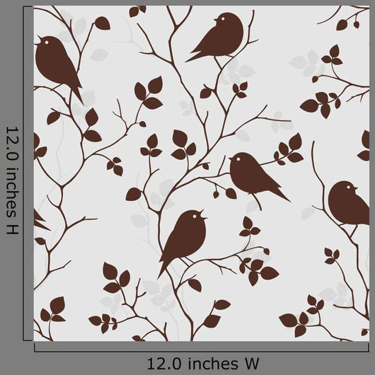 Wallpaper with Birds Wall Decal