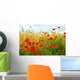 Grain and poppy field Wall Mural