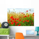 Grain and poppy field Wall Mural