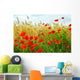 Grain and poppy field Wall Mural