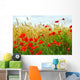 Grain and poppy field Wall Mural