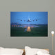 Passenger Plane Fly up Wall Decal