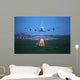Passenger Plane Fly up Wall Decal