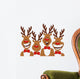 Christmas Cartoon Reindeer Wall Decal