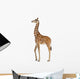 Somali Giraffe, commonly known as Reticulated Giraffe Wall Decal