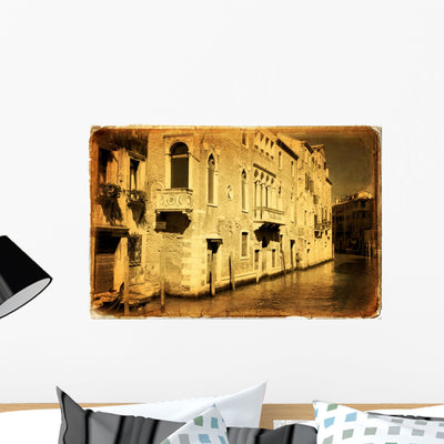 Venice shown on a wall
